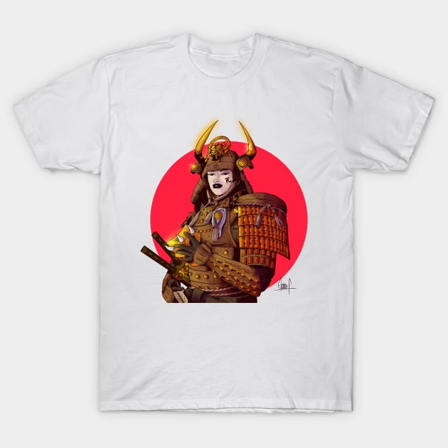 Samurai T-Shirt by Diego Côrtes